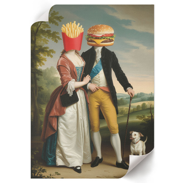 Retro poszter Umění jíst