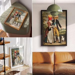 Retro poszter Umění jíst