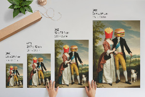 Retro poszter Umění jíst