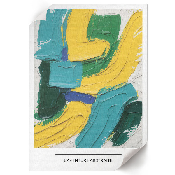 Vintage poszter Barevná abstrakce