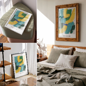 Vintage poszter Barevná abstrakce