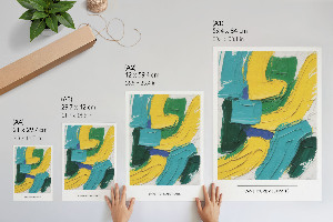 Vintage poszter Barevná abstrakce