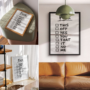 Retro poszter Volební seznam