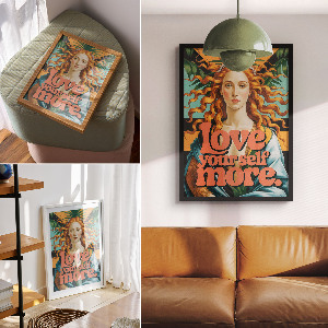 Vintage poszter Miluj se víc