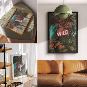 Retro poszter Exotický nápis