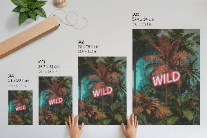 Retro poszter Exotický nápis