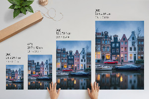 Retro poszter Městská krajina