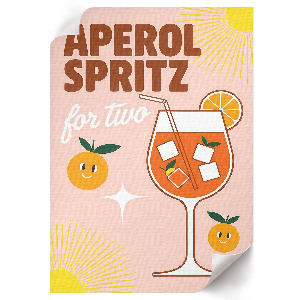 Retro plakát Aperol Spritz