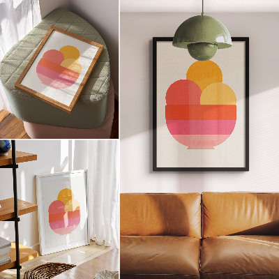 Retro poszter Minimalistická zmrzlina