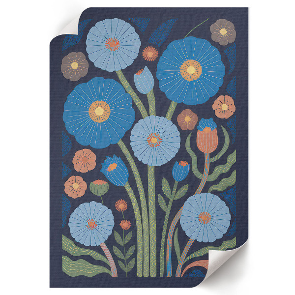 Retro plakát Květinové aranžmá