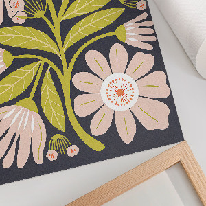 Poszter kép Retro květiny