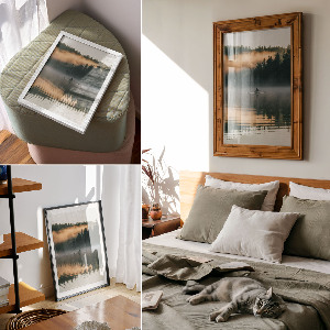 Retro poszter Tajemství jezera