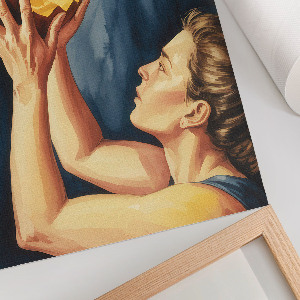 Retro plakát Halloweenská dýně