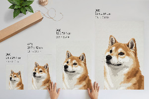 Retro poszter Pes - portrét