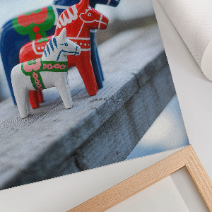 Retro plakát Barevní koně