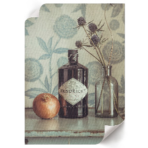 Retro stílusú vintage gin poszter