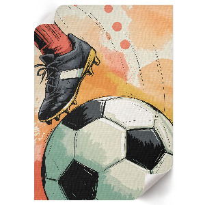 Poszter fotball témájú képpel