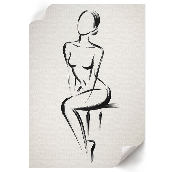 Retro poszter Jemná silueta