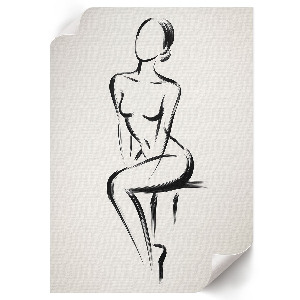 Retro poszter Jemná silueta