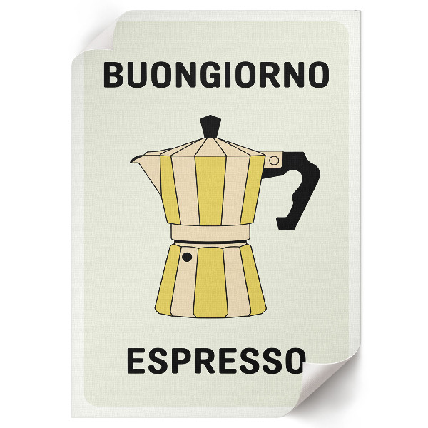 Retro plakát Italská káva