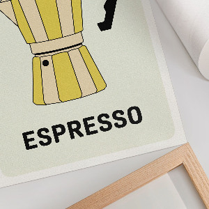 Retro plakát Italská káva