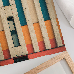 Vintage poszter Barevná architektura