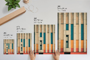 Vintage poszter Barevná architektura