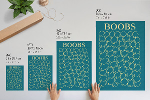 Vintage poszter Tvary prsou