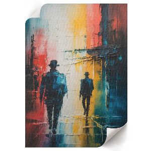 Vintage poszter Město v noci