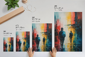 Vintage poszter Město v noci