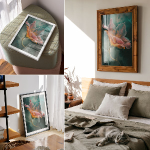 Retro plakát Kouzelná květina