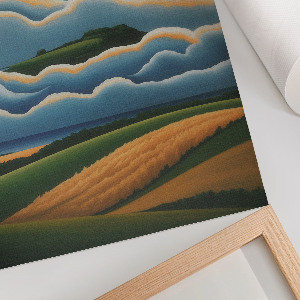 Vintage poszter Pastelová krajina