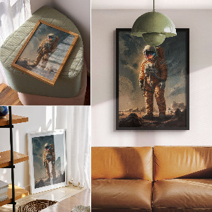 Retro poszter Vesmírná cesta