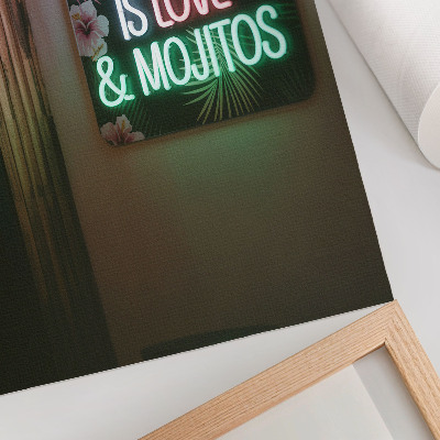 Vintage poszter Neonové Mojito