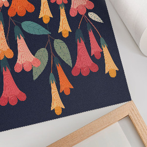 Vintage poszter Květinový vzor