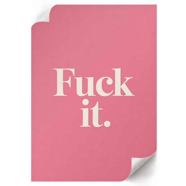 Retro plakát Do prdele.