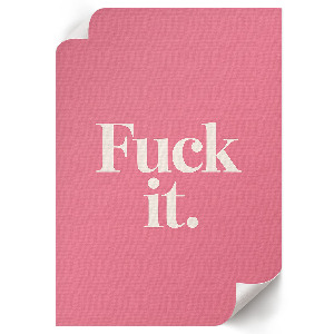 Retro plakát Do prdele.