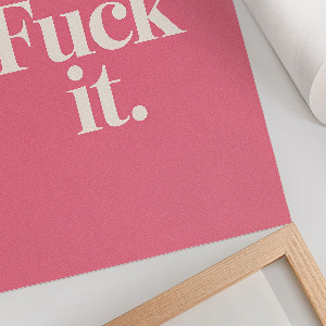 Retro plakát Do prdele.