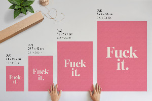 Retro plakát Do prdele.