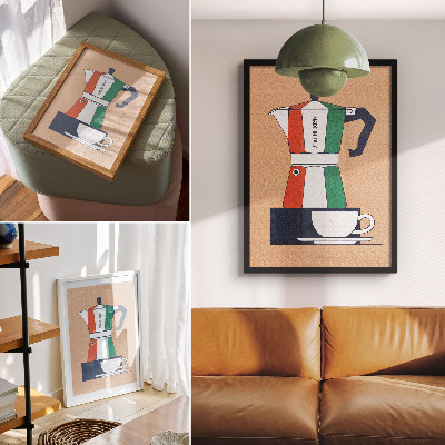 Retro poszter Italská káva
