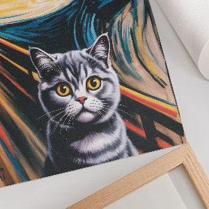 Retro poszter Výkřik a kočka