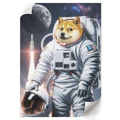 Vintage poszter Astronautský pes