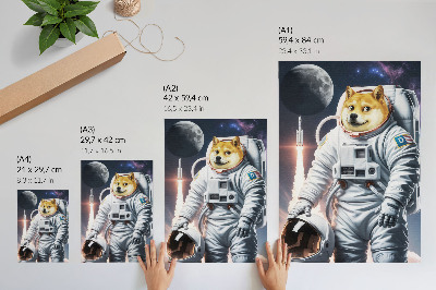Vintage poszter Astronautský pes