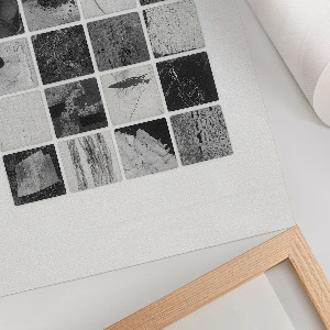 Retro plakát Černá a bílá mozaika