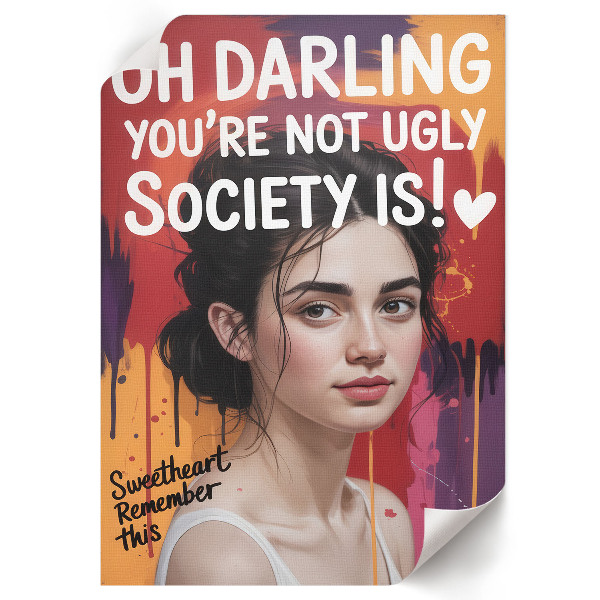 Vintage poszter Motivační portrét