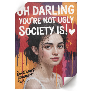 Vintage poszter Motivační portrét