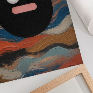 Retro plakát Abstraktní obličej