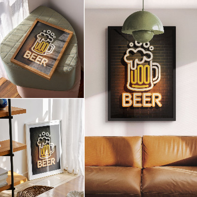 Poszter kép Neonové pivo