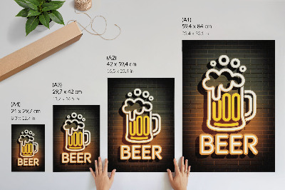 Poszter kép Neonové pivo