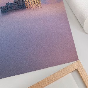 Vintage poszter Budování v oblacích